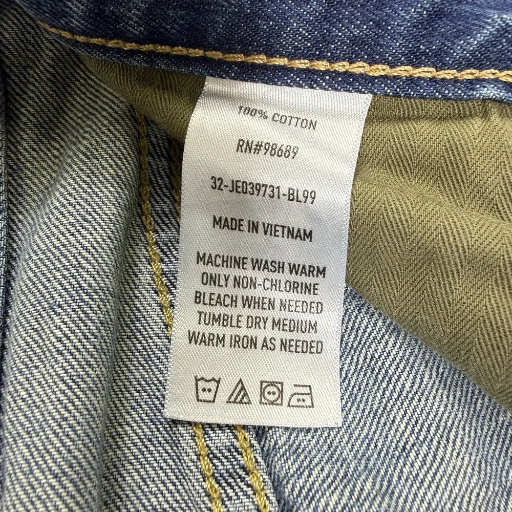 Todd Snyder Selvedge Jeans Mens 33x32 Slim Fit Light Wash Button Fly 12.5 Oz EUC